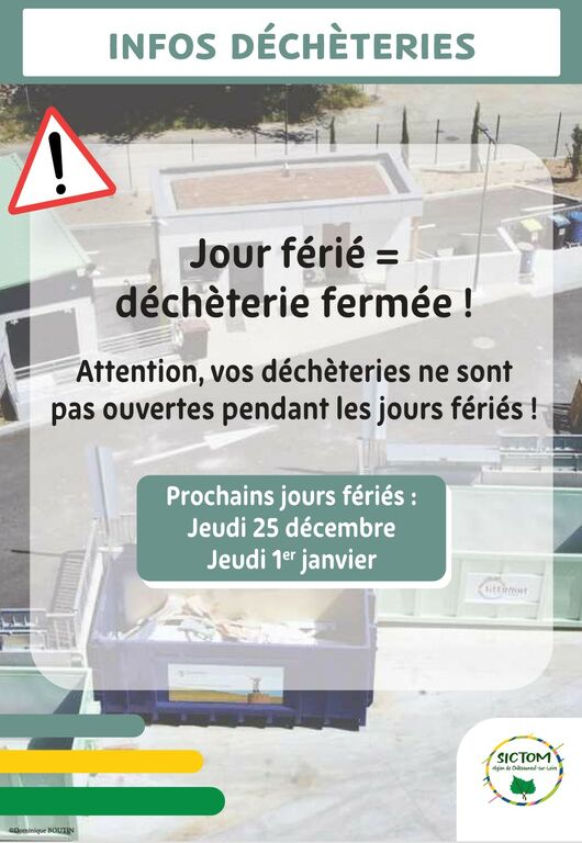 fermeturedechetteriesfêtes