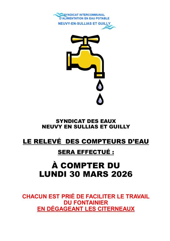 relevé compteur eau